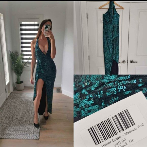 Nookie Sequin Prom Dress Gown Medium - Picture 1 of 1